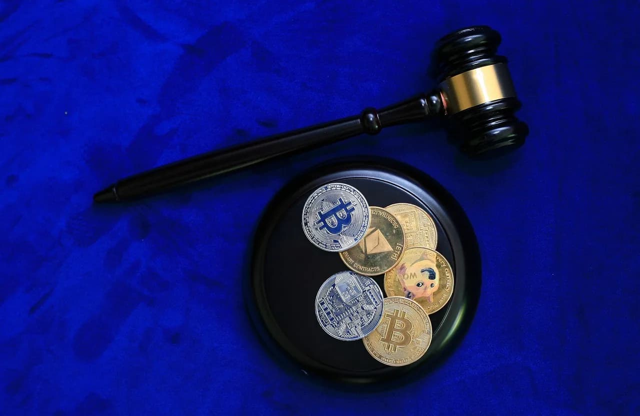 Gavel and legal scales representing federal crypto asset classification and regulation
