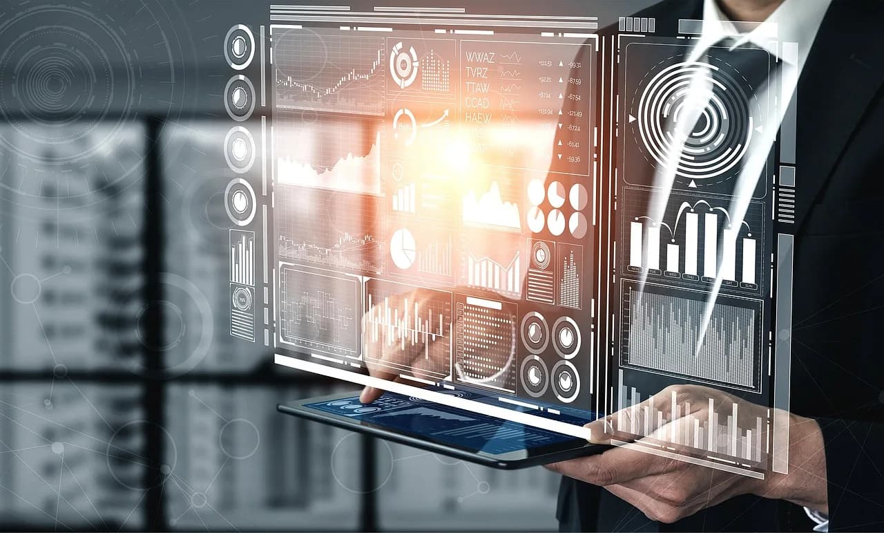Futuristic AI technology representing how the Bankr AI agent processes natural language trading commands